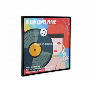 Cadre d'albums de disques vinyle professionnels de vente de fabricants d'usine avec affichage des disques - Product Image 1