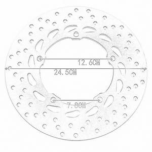 Moto disque de frein pour Yamaha disque de frein pour Yamaha 20S-2582W-00 FZ6 FZ6R <span class=keywords><strong>XJ6</strong></span> XJ6F <span class=keywords><strong>Diversion</strong></span> <span class=keywords><strong>F</strong></span> XJ6N Nu XJ6S S-TYPE - Product Image 2