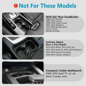 Support de tasse de voiture Seven <span class=keywords><strong>Sparta</strong></span>, extensible, base réglable, compatible avec Hydro Flask 32/40 oz, Yeti Ramblers 20/26/30 oz, autres - Product Image 6