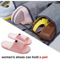 Organisateur de chaussures suspendu sur la porte avec 24 poches, organisateur de chaussures suspendu pour porte, sacs de rangement pour chaussures de grande capacité