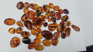 Cabochons de haute qualité en ambre, pierres précieuses naturelles, pièces - Product Image 3