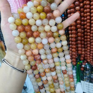 Cuentas Redondas Lisas de Piedra Natural de 12 mm, <span class=keywords><strong>Jaspe</strong></span> Verde Aguacate para la Fabricación de Joyas - Product Image 3