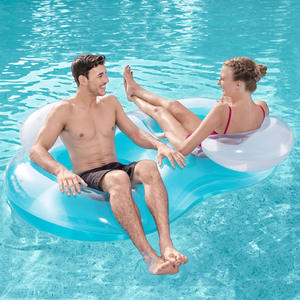 <span class=keywords><strong>Bestway</strong></span>-Colchón de Aire <span class=keywords><strong>Inflable</strong></span> para Cama de Agua, Almohada Doble Original, Anillo Flotante en Forma de 8, 43009 - Product Image 2