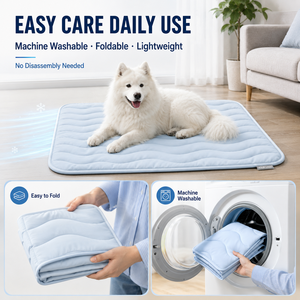 Tappetino Refrigerante per Cani e Gatti, Lavabile, Auto-Rinfrescante, Traspirante, Pieghevole, Portatile, Sottile, Impermeabile, Grande - Product Image 4