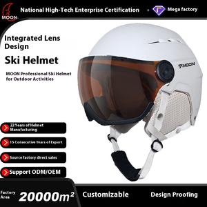 <span class=keywords><strong>Casco</strong></span> de esquí personalizado profesional para hombres y mujeres <span class=keywords><strong>Gafas</strong></span> de nieve de invierno y sombrero Equipo de conjunto completo integrado - Product Image 3