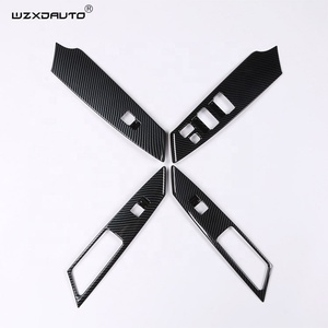 ฝาครอบสวิตช์ยกกระจกประตูรถยนต์ลายคาร์บอน ABS สำหรับ Pajero Sport ปี 2021 รุ่น WZXD Interior - Product Image 5