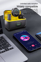 Nouveau microphone Lavalier sans fil Portable professionnel avec boîtier de charge pour micro de téléphone sans fil Interview Live Stream Vlogger