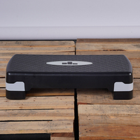 Plataforma de Ejercicio Aeróbico Básica, Stepper Ajustable para Hacer Ejercicio en Casa, 27 Pulgadas, Negro/Gris