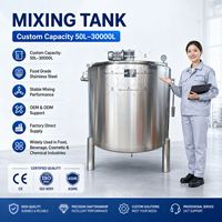 Mélangeur à double enveloppe Ace 300L 500L 1000L pour la fabrication de savon, détergent, shampoing et désinfectant liquide pour les mains