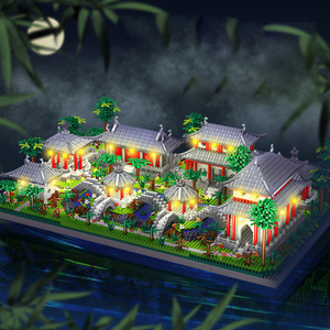 Zhegao Trung Quốc loạt kiến trúc vườn Modle lắp ráp gạch hạt khối xây dựng đồ chơi trang trí nhà - Product Image 2