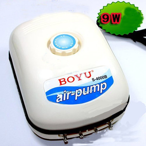 Pompe à air aquatique BOYU S4000B à 4 sorties, 9W 4x3,2L/min - Product Image 5