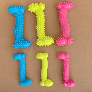 Lynpet çevre dostu köpek çiğnemek oyuncak lüks kemik şekli dayanıklı Bite diş fırçası TPR Pet çiğnemek oyuncaklar için etkili diş temizleme - Product Image 3