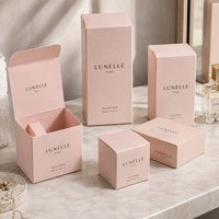 Boîtes d'emballage cosmétiques personnalisées imprimées, boîtes pliantes en carton, boîtes en carton blanc pour crème pour le visage
