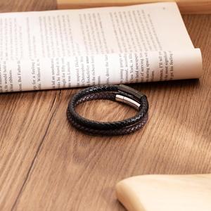 Punk Simple Style Men Jewelry Non-fading Simple Stainless Steel Wire <b>Rope</b> <b>Bracelet</b> Classic Cuff Charm <b>Bracelet</b> for Men - Product Image 2