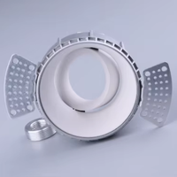 Module Européen Win Réglable Mr16 Gu10 Anti Glare Downlight Aluminium Encastré Led Downlight Intérieur Trimless Gu10 Spot