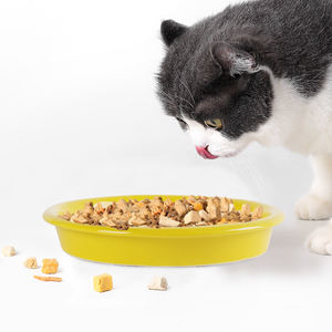 Ciotola per animali domestici in ceramica da 8.5 pollici per alimenti e acqua lenta ciotola per cani pianeta stelle ciotole per gatti con supporto in legno - Product Image 4