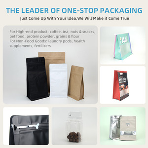 Sachet Doypack Recyclable en PE/AL pour Emballage Alimentaire (Café, Noix, Céréales et Grains) avec Fond Carré Plat pour une Excellente Présentation en Magasin - Product Image 3