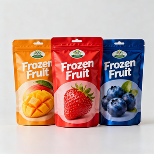 Bolsas de Embalaje Personalizadas de Aluminio con Cierre Zip, Aptas para Alimentos, para Vegetales y <span class=keywords><strong>Frutas</strong></span> <span class=keywords><strong>Congeladas</strong></span> y Deshidratadas - Product Image 1