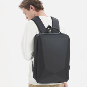 Mochila Negra Personalizada para Portátil, para Hombres, Universidad, Escuela, con Carcasa Rígida, Cierre de Cremallera, Impermeable, para Motocicleta, Venta al Por Mayor - Product Image 4