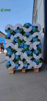 Filet d'emballage 100% HDPE vierge + UV, couleur personnalisée, 0,5*1000m, surface en maille lisse pour l'agriculture