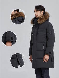 Piumino invernale caldo e spesso <span class=keywords><strong>con</strong></span> giacca a bolle da <span class=keywords><strong>uomo</strong></span> <span class=keywords><strong>con</strong></span> collo in <span class=keywords><strong>pelliccia</strong></span> - Product Image 6