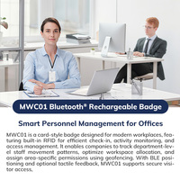 Badges intelligents de suivi RTLS, localisateur de carte, balise Bluetooth portable, balise iBeacon pour la visualisation du mouvement du personnel en direct