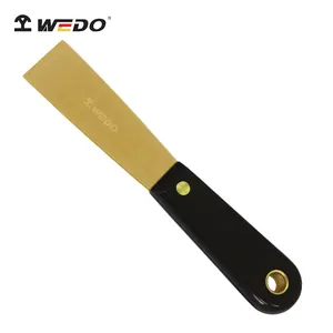 WEDO-Cuchillo de masilla con mango de baquelita, hoja estrecha de latón y cobre, seguridad antichispas
