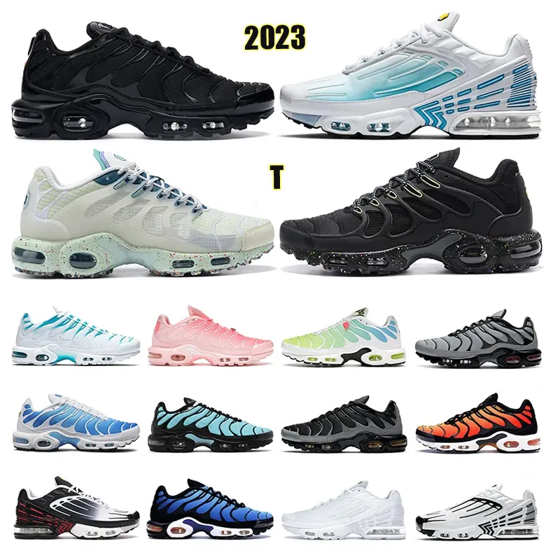 2023 T Plus Terrascape men running shoes triple black white Hyper Blue Voltage Purple Smoke Grey Lava men outdoor sports sneaker