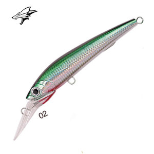 Grand Méné Long/Court Lèvre Minnow GT Grand Jeu De Pêche À La Manivelle Appât 76g Appât Dur 3D Yeux <span class=keywords><strong>Chatter</strong></span> appât De Pêche Leurre - Product Image 2