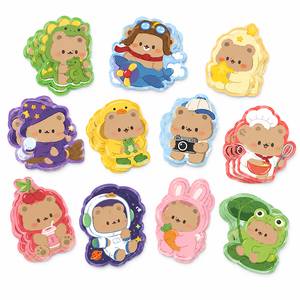 Set di Adesivi Personalizzati per Amanti degli Animali, Impermeabili, in Vinile con Cartoni Animati, per Laptop, Custodie per Telefoni, Decorazione Bagagli - Product Image 3