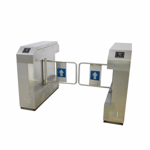 Sang trọng thép không gỉ Swing turnstile cổng cho người đi bộ RFID thẻ kiểm soát truy cập kênh rào cản IP54 bảo vệ cho văn phòng khách sạn - Product Image 5