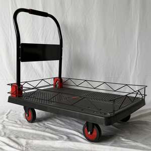 Chariot à main pliable de fabrication Hebei, capacité de 300 kg/200 kg, plateforme pour utilisation en supermarché, fabriqué en Chine - Product Image 1