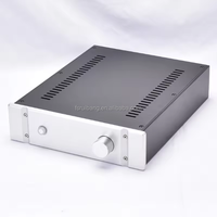 Pièces en aluminium usinées sur commande, fabrication personnalisée, boîtier de sortie d'amplificateur en alliage d'aluminium avec panneau de radiateur double