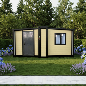 Maison préfabriquée modulaire multifonctionnelle en panneaux sandwich extensibles à double aile portable pour habitation, bureau, <span class=keywords><strong>camping</strong></span> - Product Image 1