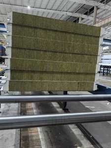 100mm Fireproof PU Edge-Sealed Rock Wool <strong>Sandwich</strong> <strong>Panel</strong> for Industrial Wall and <strong>Roof</strong> Insulation - Product Image 4