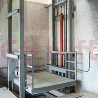 Monte-charge vertical robuste pour rails de guidage / Monte-charge vertical résistant aux intempéries pour chantiers de construction