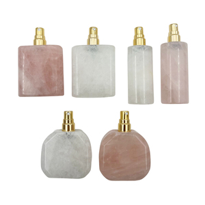 Chai xịt nước hoa pha lê sang trọng di động dành cho nữ thiết kế mới <span class=keywords><strong>2025</strong></span>, đá quý thạch anh hồng, chai tinh dầu nước hoa 5ml 8ml - Product Image 2