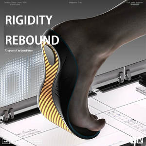 Rave Reviews Plantilla de placa de fibra de carbono dorada Soporte de arco Mayor resistencia Dureza Elasticidad Almohadilla de zapato <span class=keywords><strong>para</strong></span> deportes de alta intensidad - Product Image 4