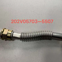 Suku Cadang Mesin Truk Howo Supercharger Turbocharger Saluran Pengembalian Oli 202V05703-5507