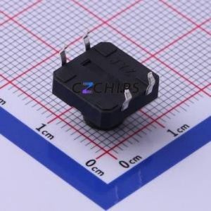 UK-B0224G80-DP25Y Tactile Switch Through hole-4P,12x12mm Switch Single Pole Single Throw Round Button 2.5N Through Hole - Product Image 2
