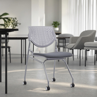 Chaise de formation moderne en tissu pivotante réglable de haute qualité, empilable, mobile, pour réunion de bureau, hôtel, école