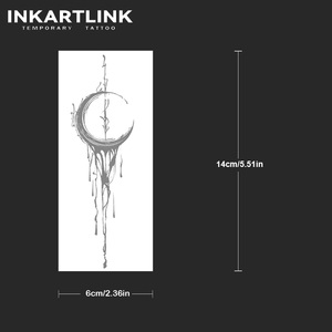 สติกเกอร์สักลายหยดน้ำหมึกเหมือนจริงแบบกึ่งถาวร ติดทนนาน 2 สัปดาห์ 15 วัน สำหรับตกแต่งร่างกาย ผู้หญิง ผู้ชาย แขน ไหล่ ขายส่ง - Product Image 4