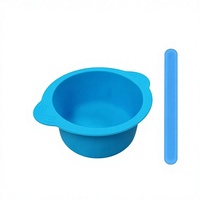 Bol en silicone pliable résistant aux hautes températures pour la fusion de cire, pour l'épilation et l'utilisation de masques, design minimaliste moderne
