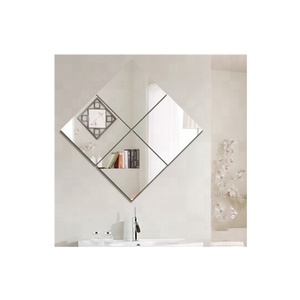 Modern Decorative <b>Silver</b> <b>Mirror</b> for Wall 2mm-6mm Thickness Frameless Design for Bathroom Hotel School Hexagon Pattern Glass - Product Image 2
