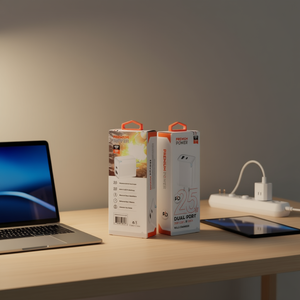 Chargeur mural double port Premium Power 25W USB C USB A PD Charge rapide universelle pour téléphone tablette appareils - Product Image 2
