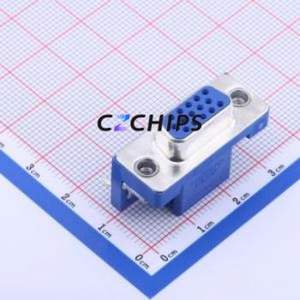 DV11201-H5R6-4F D-Sub/VGA Connector Bent Lead Through Hole Connector High Density D-Sub Female 15P Right Angle Insert - Product Image 1