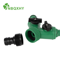 Connecteur en Y pour tuyau d'arrosage à 2 voies avec interrupteur indépendant, adaptateur à connexion rapide pour l'arrosage et l'irrigation