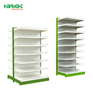 Étagères de supermarché personnalisées OEM/ODM d'usine d'origine, pièces interchangeables, double renfort, optimisation de la mise en place des magasins - Product Image 4
