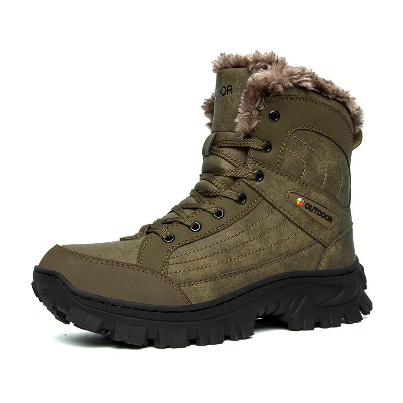Sabado Winter Men Combat Tactical Snow Ankle Pule Size Boots Non-slip Shoes Boots