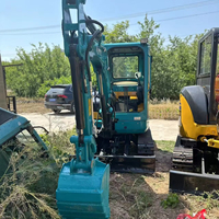 Mini-excavatrice sur chenilles d'occasion bien entretenue pour U30-6K, 3 tonnes, modèle 2022, origine Japon, moteur en excellent état de fonctionnement